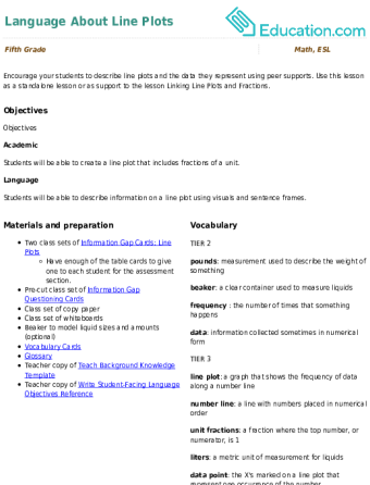 Language About Line Plots large image