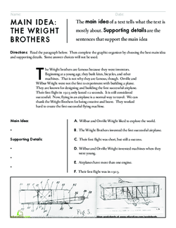 Main Idea: The Wright Brothers