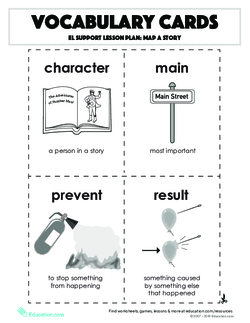 Vocabulary Cards: Map a Story