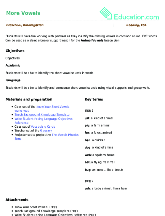 More Vowels large image