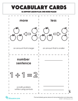 Vocabulary Cards: One More Please!