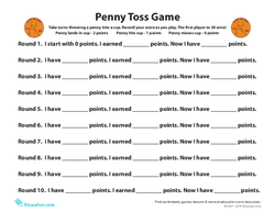 Penny Toss Game