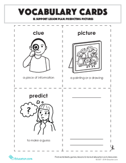 Vocabulary Cards: Predicting Pictures