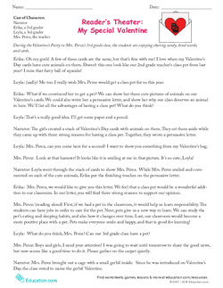 Reader’s Theater: My Special Valentine