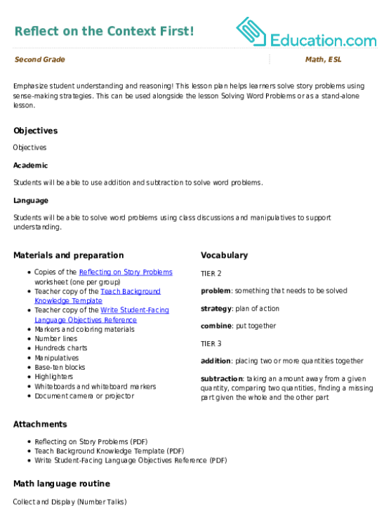 Reflect on the Context First!