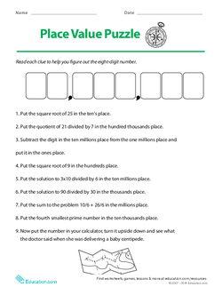 Place Value Puzzle