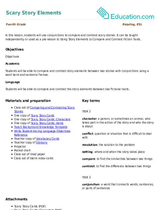 Scary Story Elements