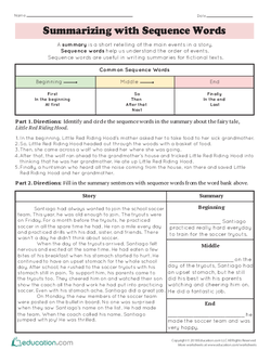 Summarizing with Sequence Words