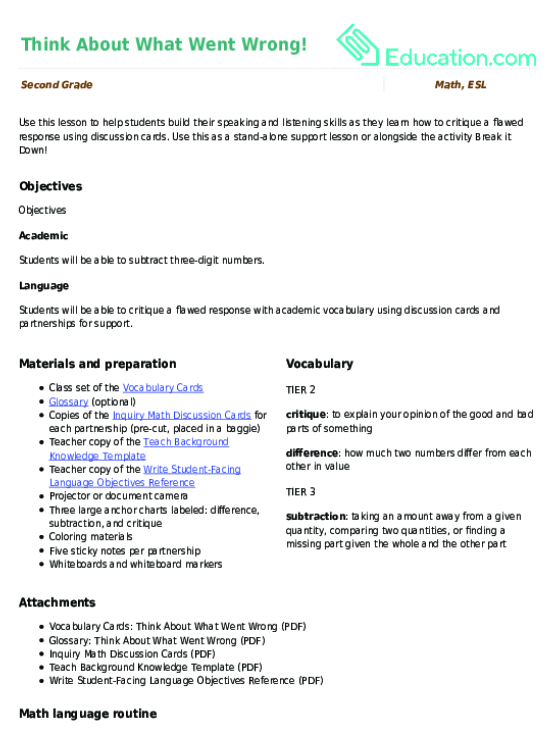 Think About What Went Wrong! large image