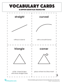 Vocabulary Cards: Triangle Time