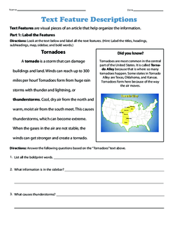 Text Feature Descriptions