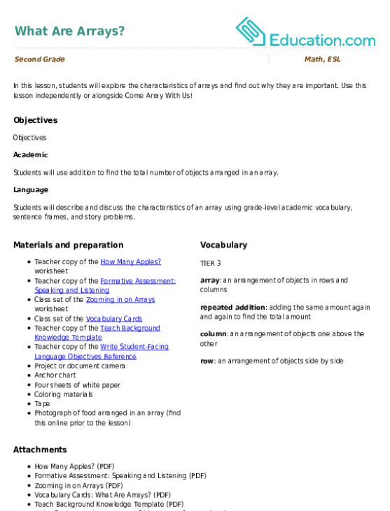 What Are Arrays?