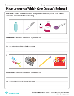 Measurement: Which One Doesn’t Belong?