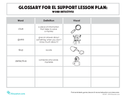 Glossary: Word Detectives