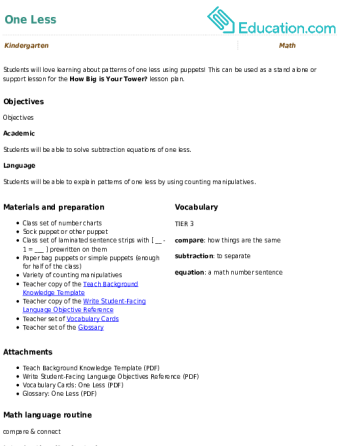 One Less large image