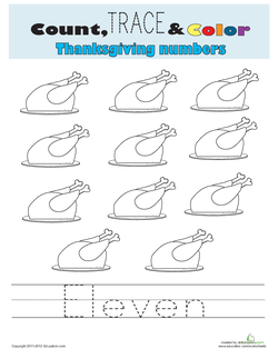 Count, Trace, and Color: Eleven