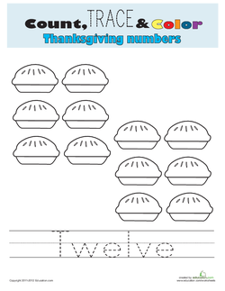 Count, Trace, and Color: Twelve