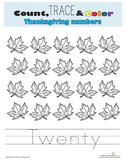 Count, Trace, and Color: Twenty