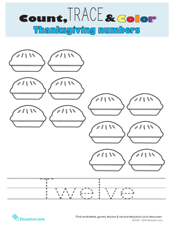 Count, Trace, and Color: Twelve