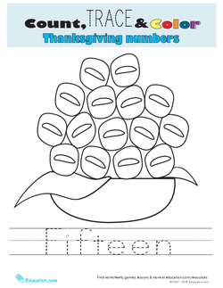 Count, Trace, and Color: Fifteen
