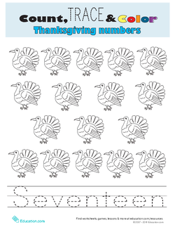 Count, Trace, and Color: Seventeen