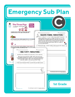First Grade Sub Plan: Day 3