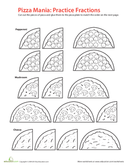 Pizza Mania: Practice Fractions