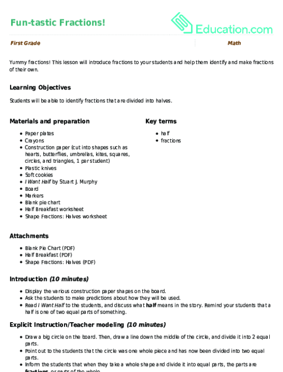 Fun-tastic Fractions!