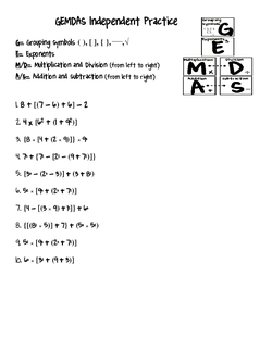 GEMDAS独立练习
