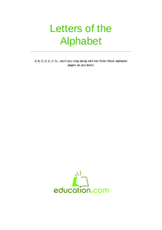 Letters of the Alphabet