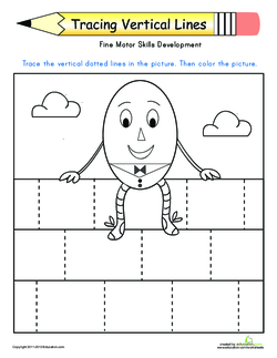 Tracing Vertical Lines