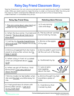 Rainy Day Friend Classroom Story