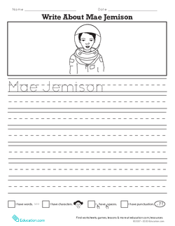 Write About Mae Jemison