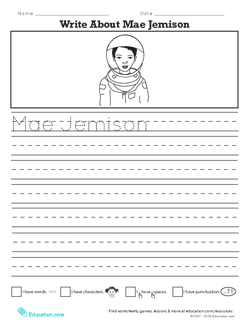 Write About Mae Jemison