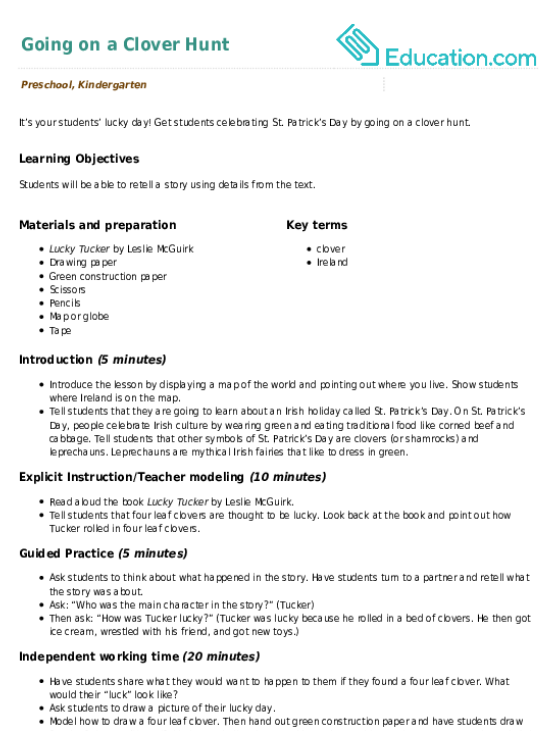 Going on a Clover Hunt