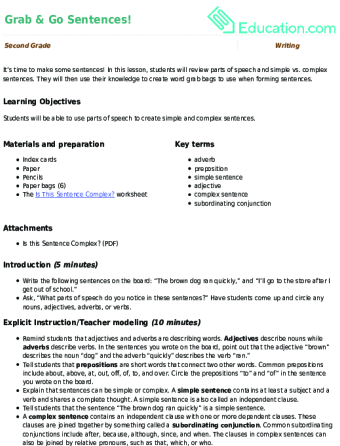 Grab & Go Sentences! large image