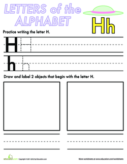 Alphabet Practice: H