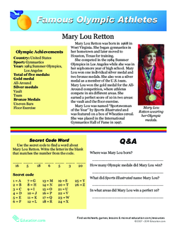 Famous Olympic Athletes: Mary Lou Retton