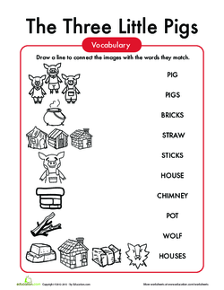 Three Little Pigs Vocabulary
