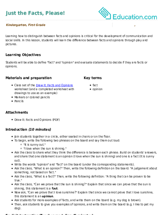 Just the Facts, Please! large image