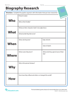Biography Research