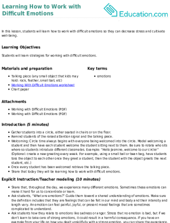 Learning How to Work with Difficult Emotions large image