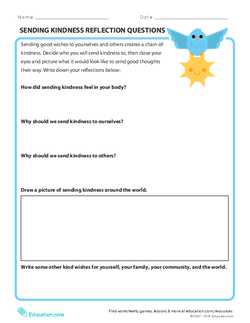 Sending Kindness Reflection Questions