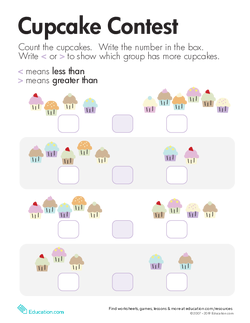 Comparing Cupcakes: Less Than and Greater Than