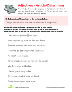Using Articles