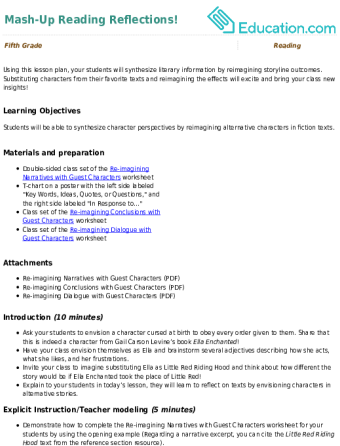 Mash-Up Reading Reflections! large image