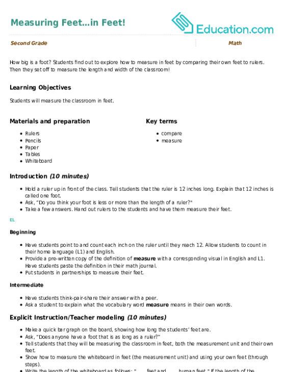 Measuring Feet…in Feet!
