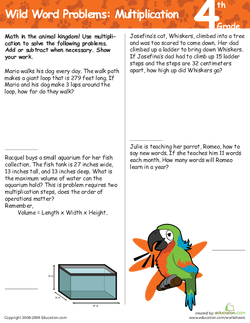 Wild Word Problems: Multiplication