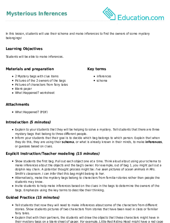 Mysterious Inferences large image