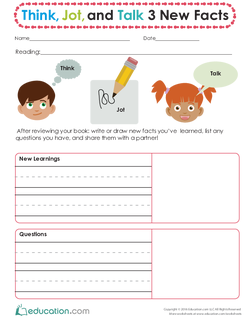 Think, Jot, and Talk About Facts